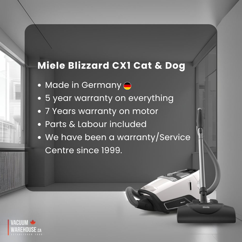 Miele Bagless CX1 Blizzard Cat and Dog Powerline Vacuum Cleaner