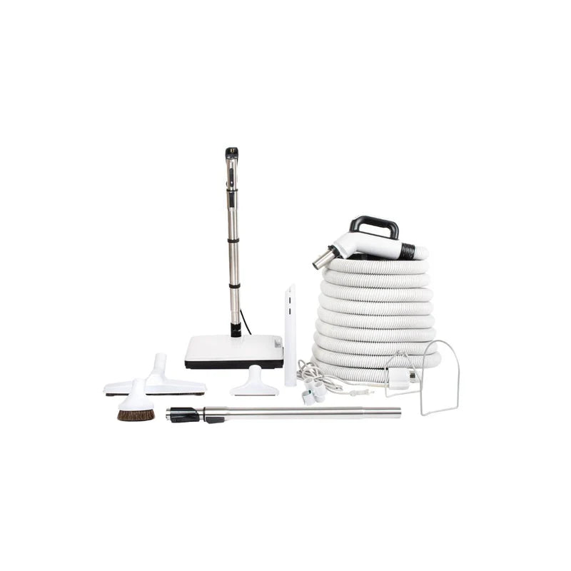 Deluxe Sweep and Groom Central Vacuum hose and power Nuzzle kit 45 feet.