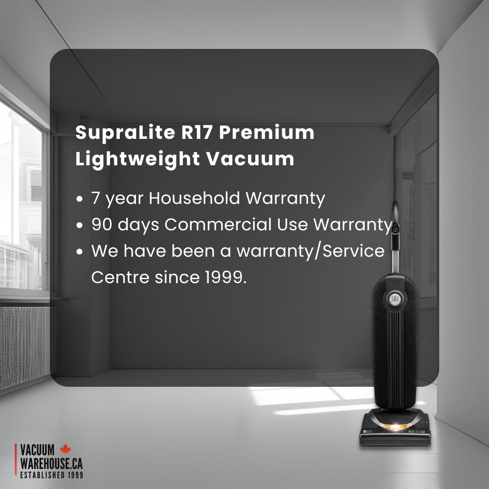 Riccar SupraLite R17 Premium Lightweight Upright Vacuum Cleaner