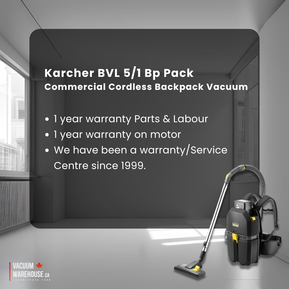 Karcher BVL 5/1 Bp Pack Cordless Backpack Vacuum