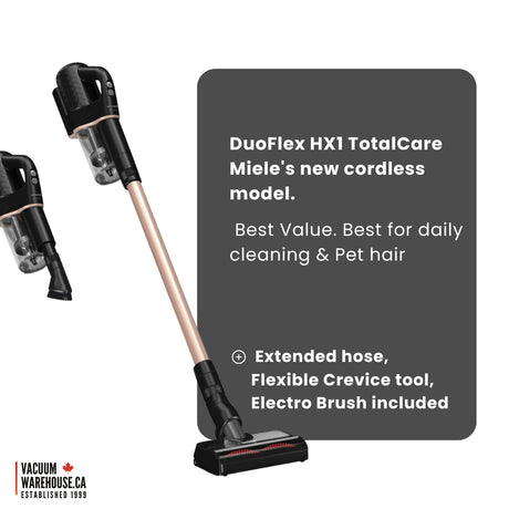 Miele Duoflex HX1 Total Care Cordless Stick Vacuum Cleaner - Osbidian Black