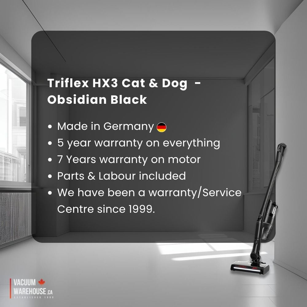 Miele Triflex HX3 Cat & Dog Cordless Stick Vacuum Cleaners - Obsidian Black
