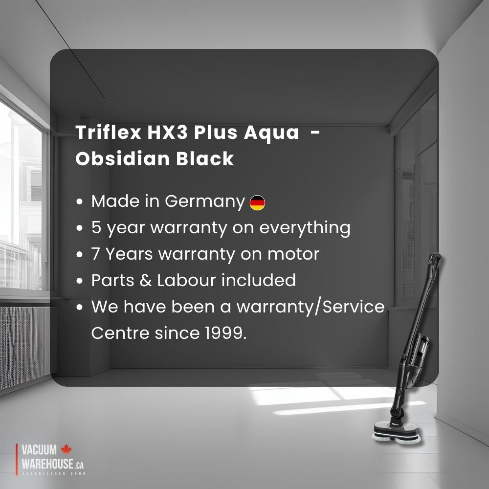 Miele Triflex HX3 Plus Aqua Cordless stick vacuum cleaners - Obsidian Black