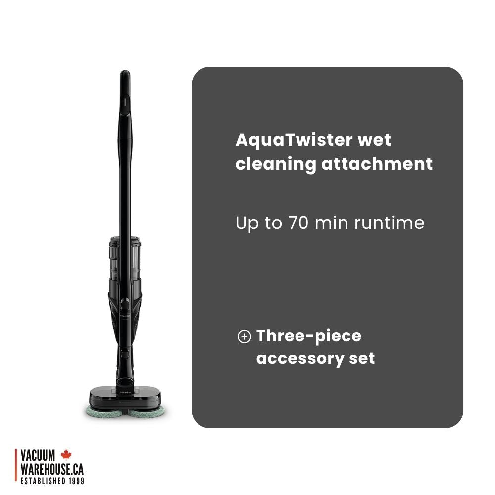 Miele Triflex HX3 Plus Aqua Cordless stick vacuum cleaners - Obsidian Black