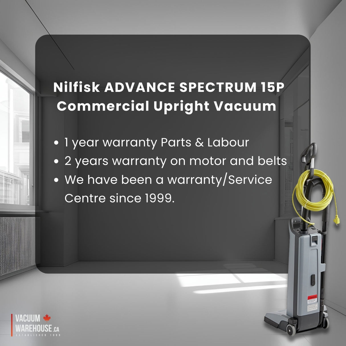 Nilfisk Advance Spectrum 15P Commercial Upright Vacuum Cleaner