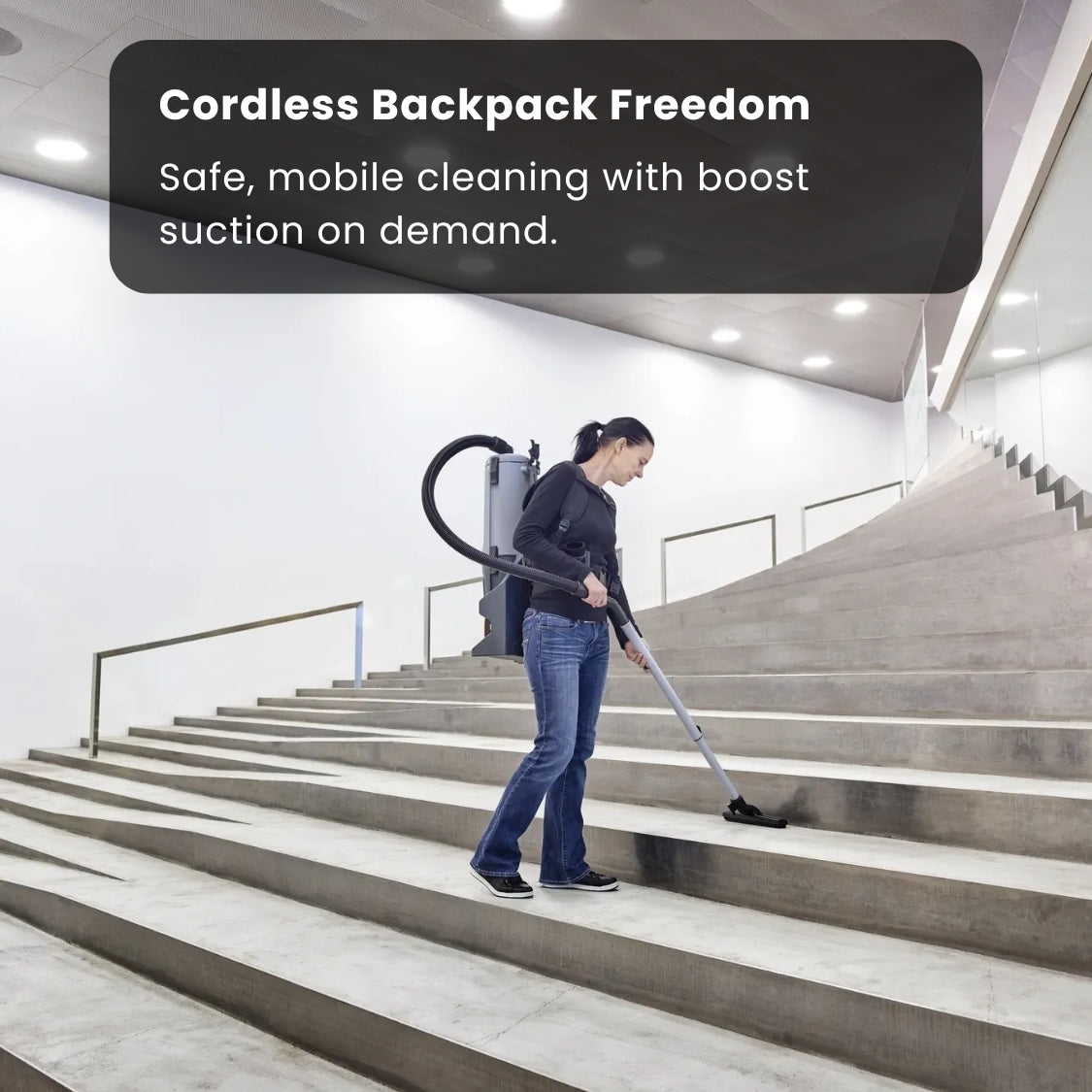 Nilfisk GD5 Battery HEPA Backpack Vacuum Cleaner