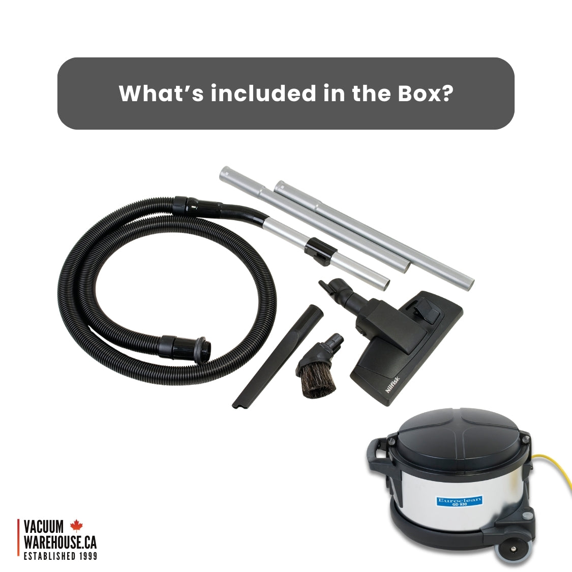 Nilfisk GD930 HSP 120V 4 GAL HEPA Canister Vacuum Cleaner