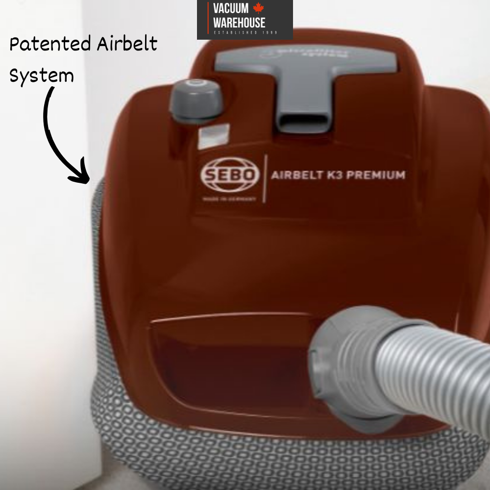 Sebo Airbelt K3 Premium Canister Vacuum Red