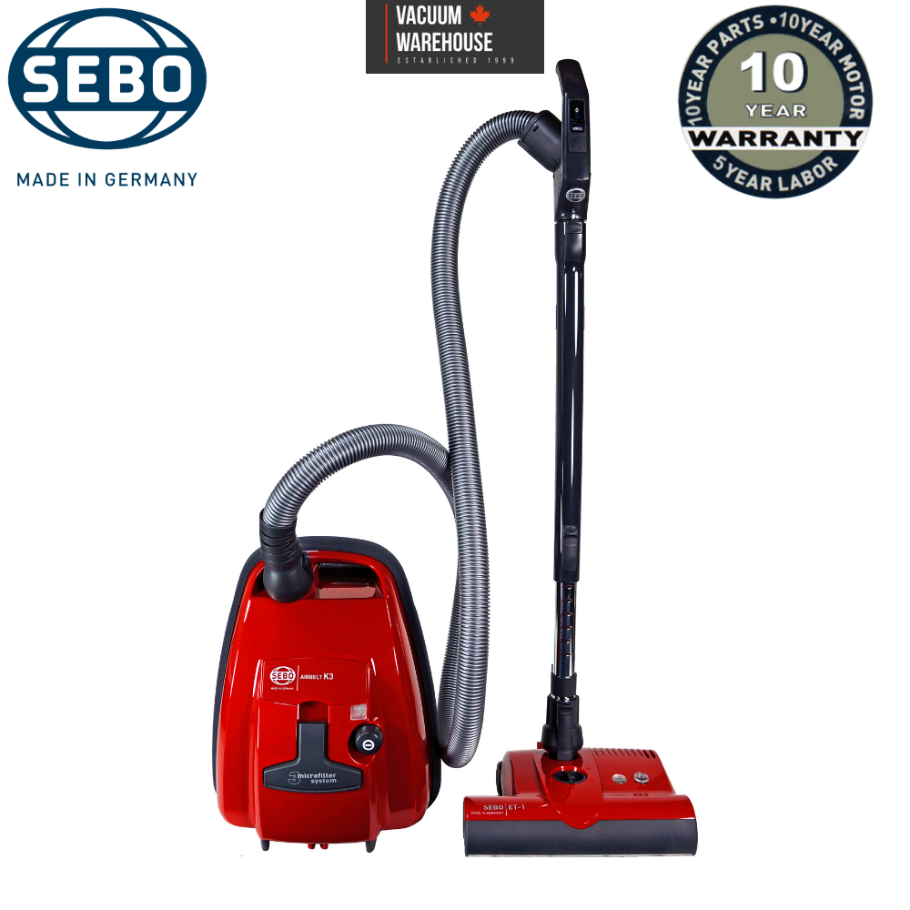 Sebo Airbelt K3 Premium Canister Vacuum Red