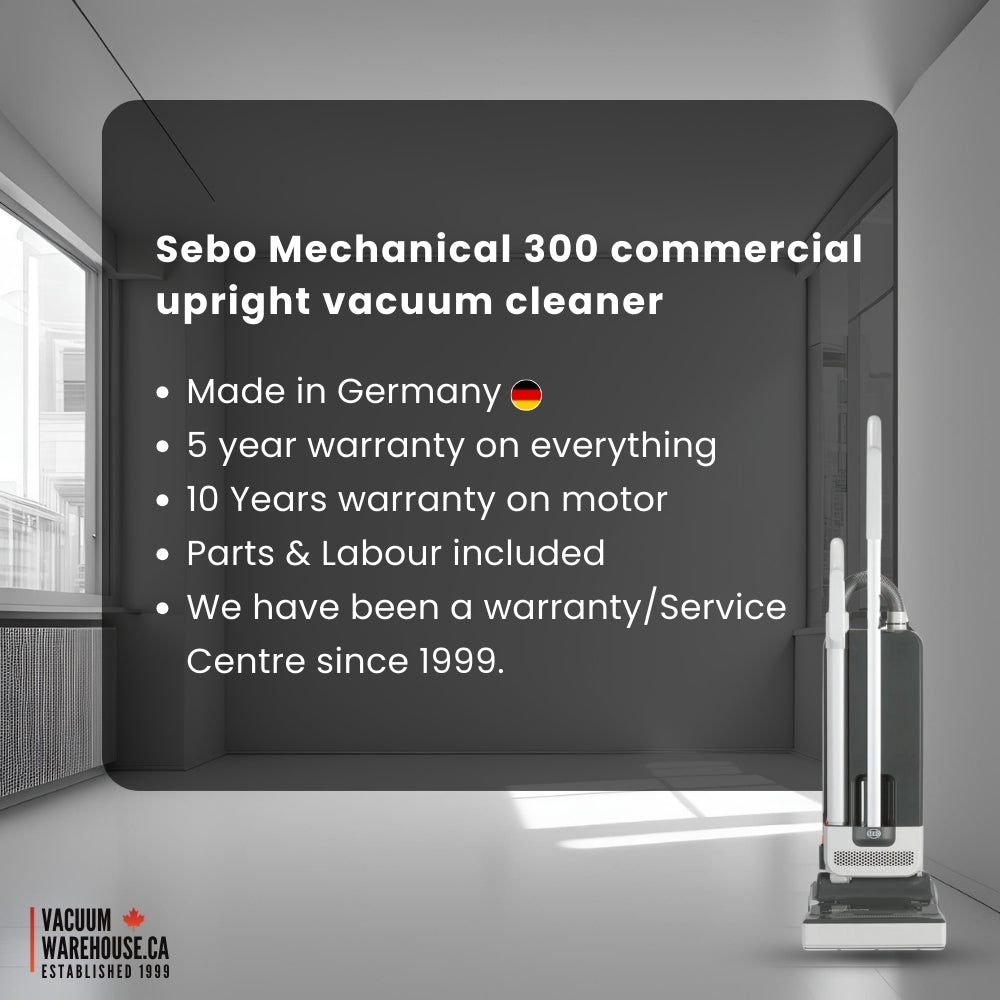 Sebo Mechanical 300 commercial upright vacuum cleaner