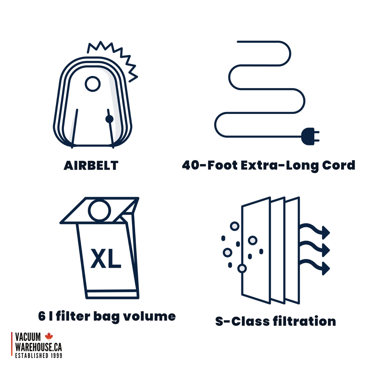 Sebo Airbelt D1 Canister vacuum cleaner - Black Cherry