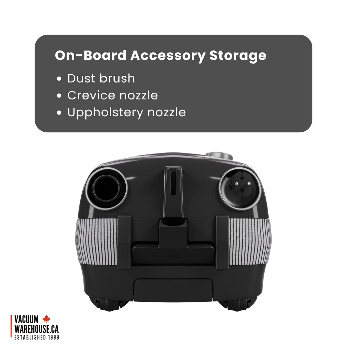 Sebo Airbelt E3 Premium Canister Vacuum Cleaner - Graphite - VacuumWhouse - 91648FC