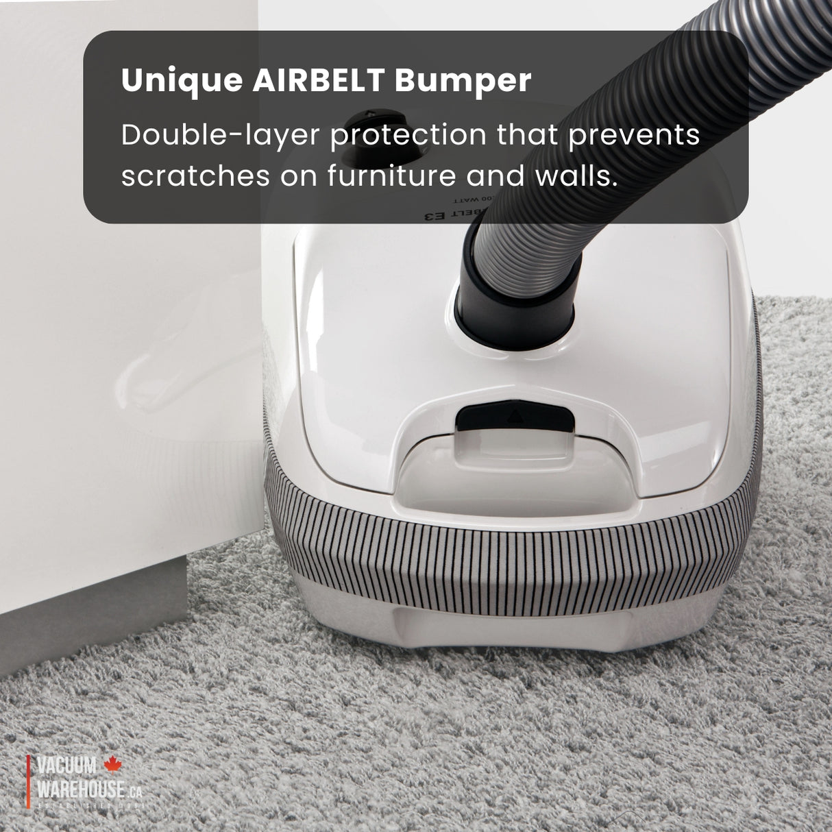 Sebo Airbelt E3 Premium Canister Vacuum Cleaner - White - 91646FC