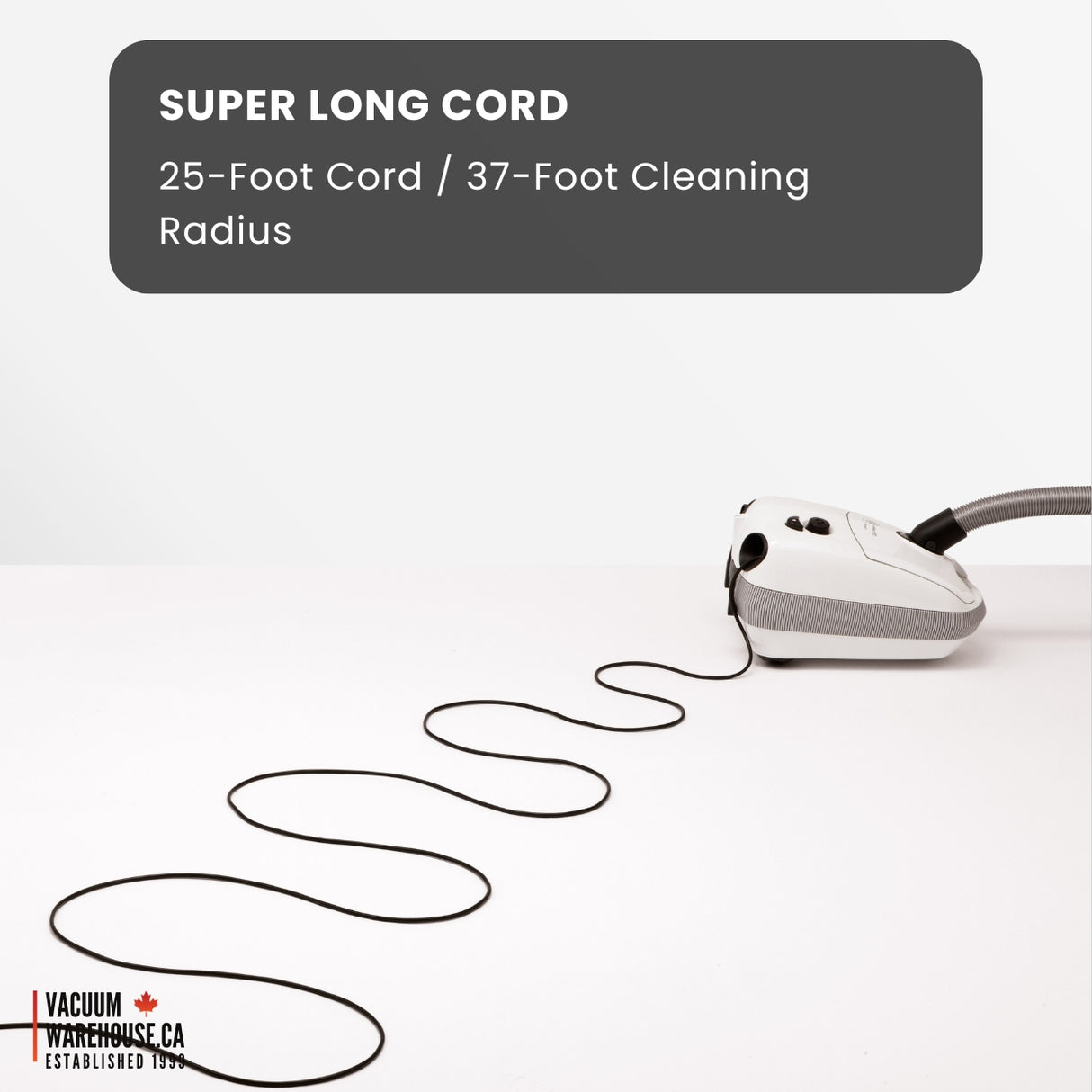 Sebo Airbelt E3 Premium Canister Vacuum Cleaner - White - 91646FC