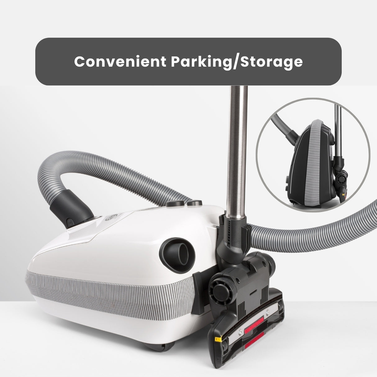 Sebo Airbelt E3 Premium Canister Vacuum - Pastel Pink - 91653FC