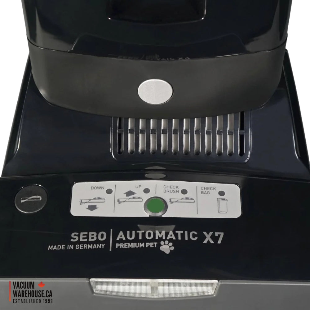Sebo Automatic X7 Premium Pet Upright Vacuum Cleaner - Black