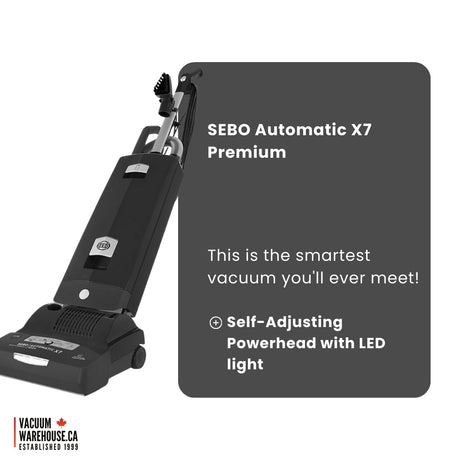 Sebo Automatic X7 Premium Upright Vacuum Cleaner - Graphite