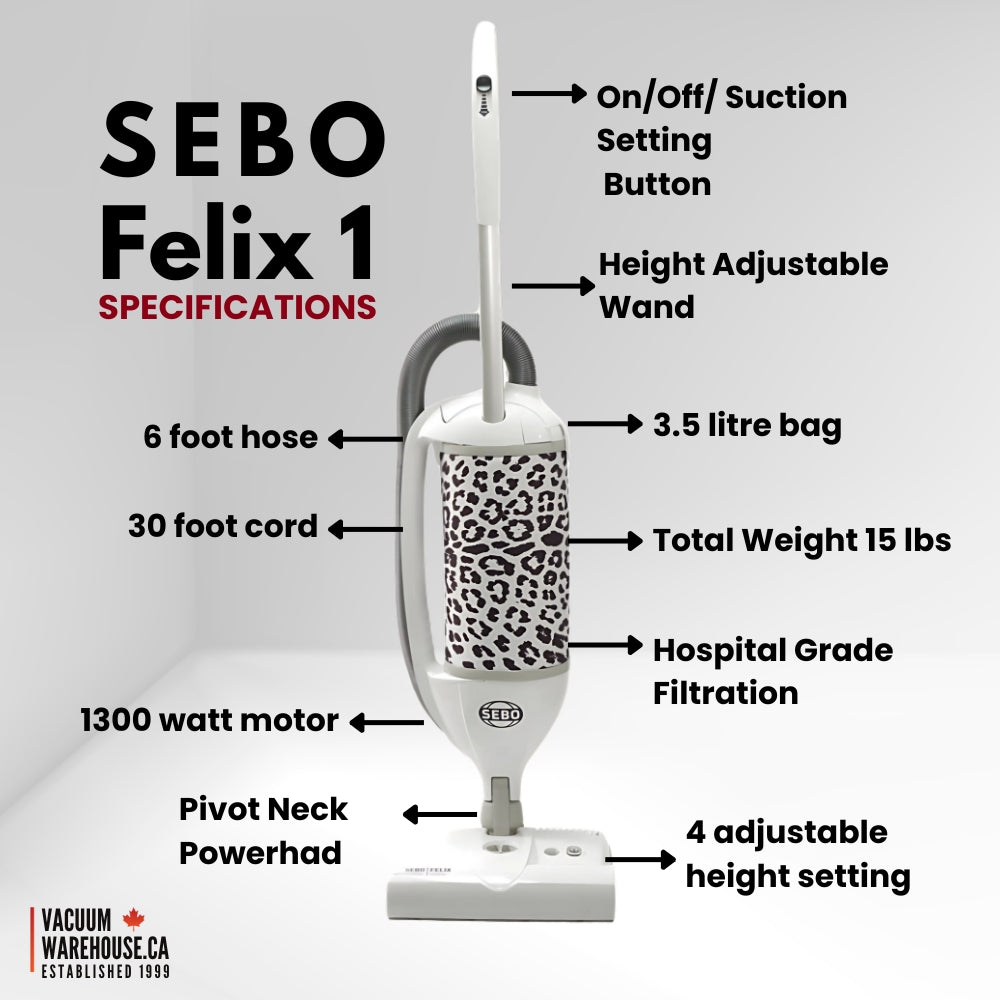 Sebo Felix 1 Premium Upright Vacuum Cleaner - Wild