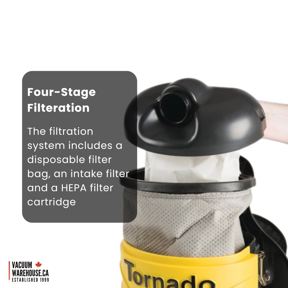 Tornado Pac-Vac 6 Aircomfort Back Pack Vacuum Cleaner