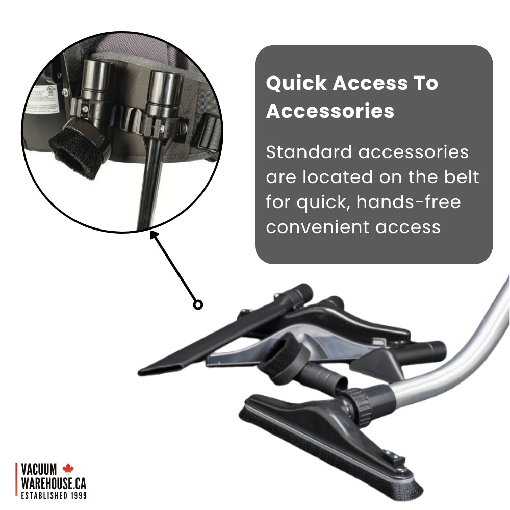 Tornado Pac-Vac 6 Aircomfort Back Pack Vacuum Cleaner
