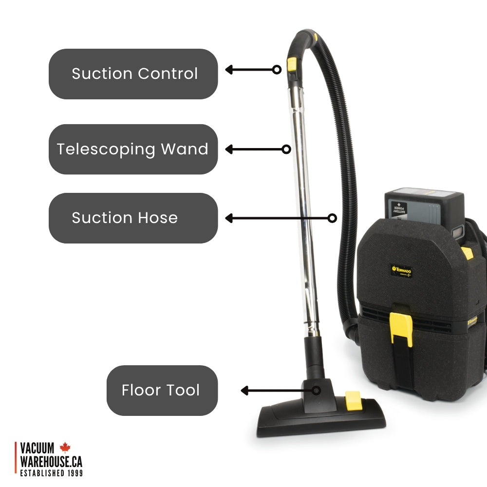 Tornado Zephyr Cordless Backpack with Battery and Charger