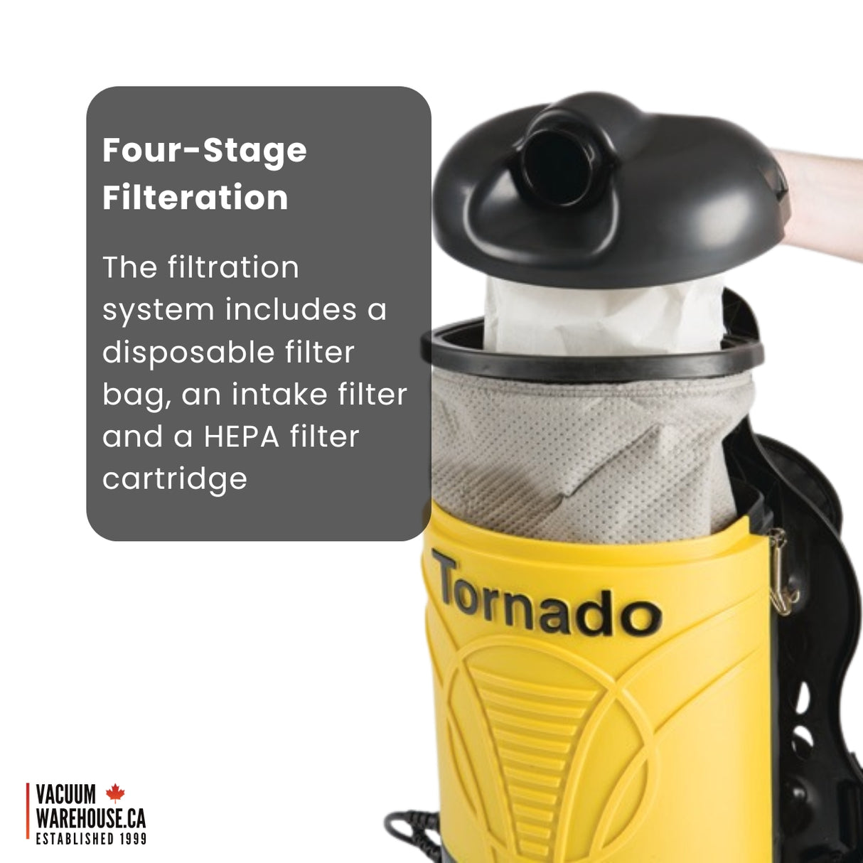Tornado pac-vac 6 roam Back Pack with Battery & Charger