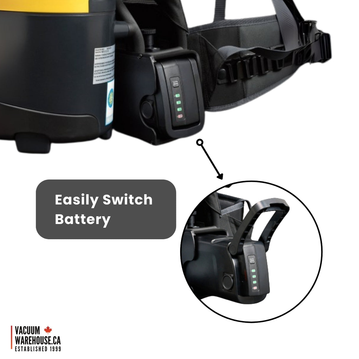 Tornado pac-vac 6 roam Back Pack with Battery & Charger