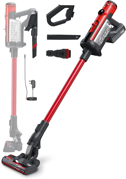 Numatic Henry Quick HEN.100 Cordless Bagged Stick Vacuum Cleaner - Red