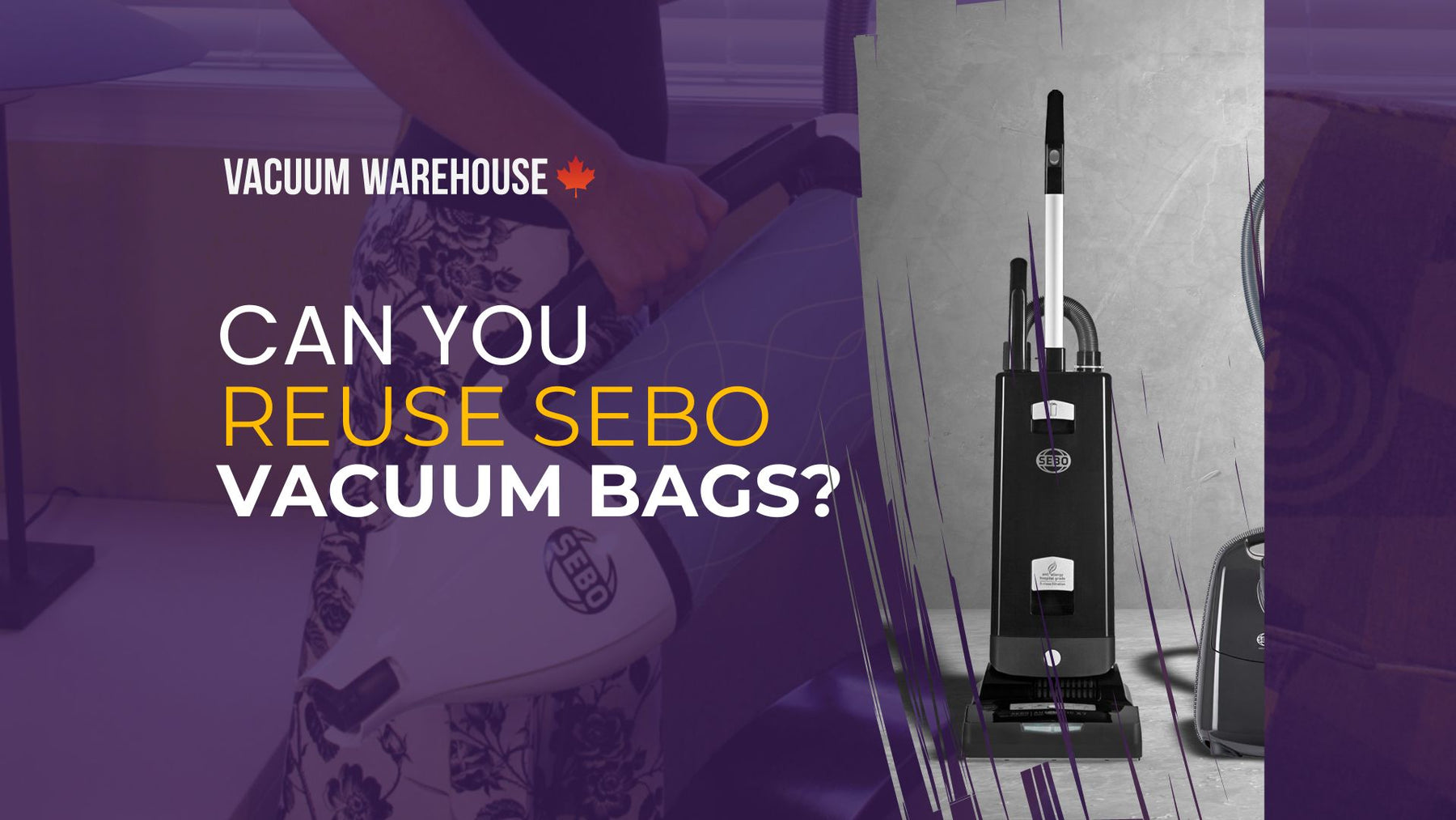 Can you reuse SEBO vacuum bags?