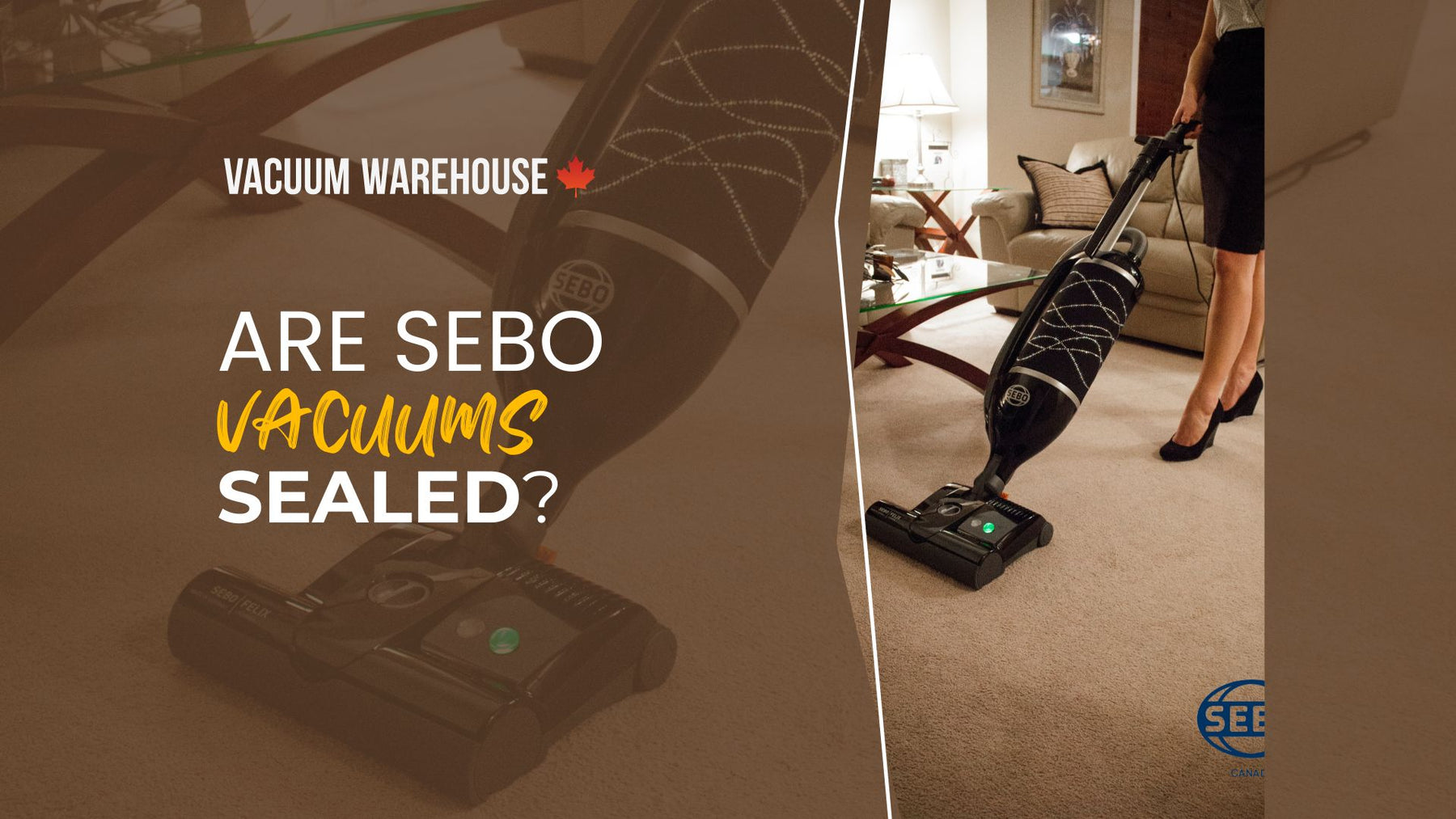 Are SEBO vacuums sealed?
