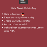 Miele Classic C1 Cat and Dog PowerLine Vacuum Cleaner