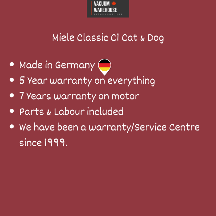 MIELE CLASSIC C1 CAT AND DOG POWERLINE VACUUM CLEANER