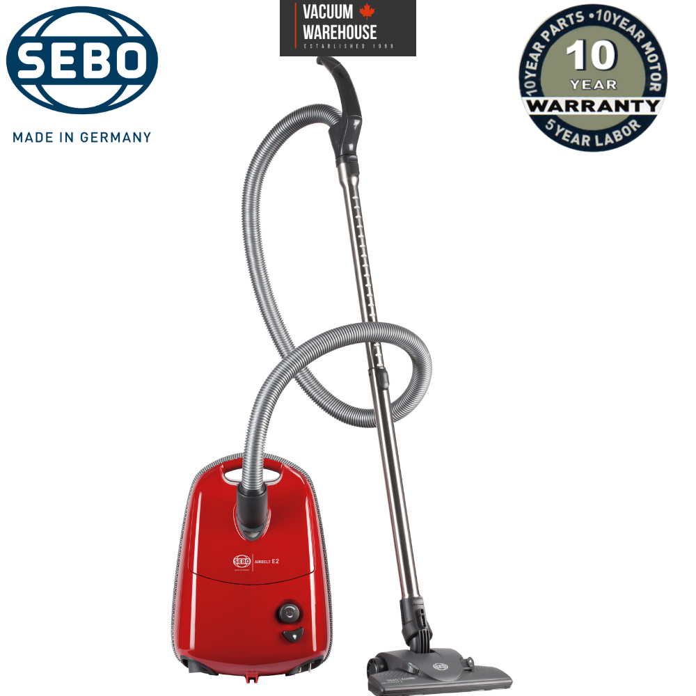 Sebo Airbelt E2 Turbo Canister Vacuum Red