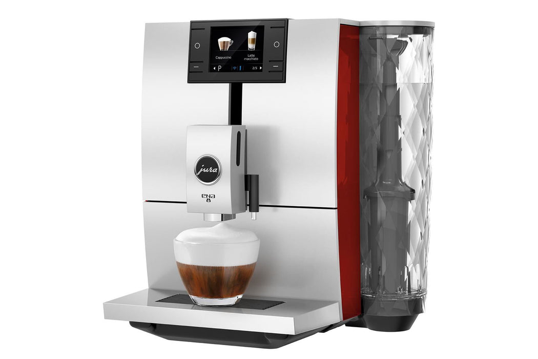 Jura ENA8 Super Automatic Coffee Machine - Sunset Red