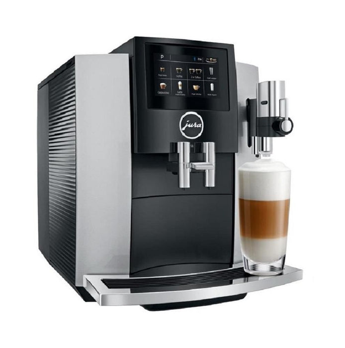 Jura S8 Super Automatic Coffee Machine - Moonlight Silver