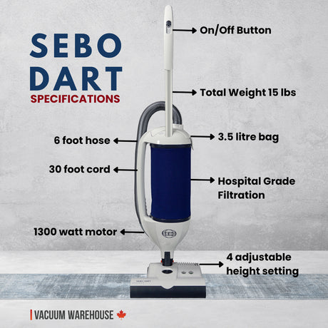 Sebo Dart Upright Vacuum Cleaner