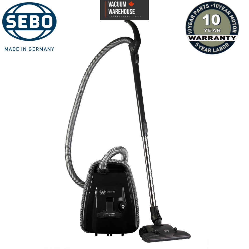 Sebo Airbelt K2 Turbo Canister Vacuum Onyx Black