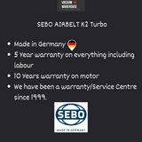 Sebo Airbelt K2 Turbo Canister Vacuum Onyx Black