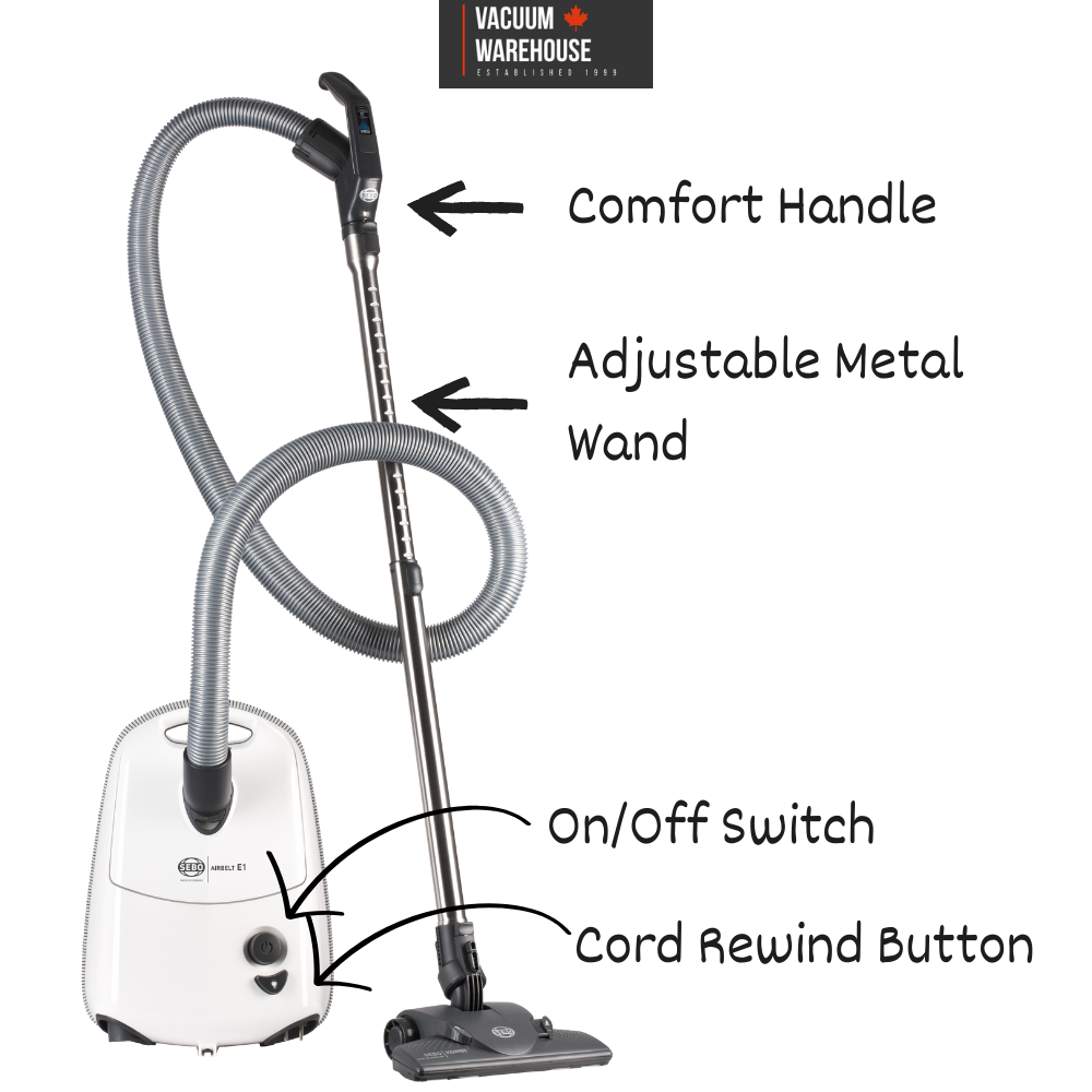 SEBO AIRBELT E1 Kombi Canister Vacuum