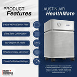 Austin Air HealthMate Air Purifier - Sandstone