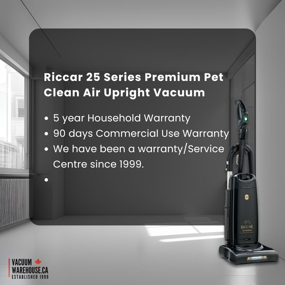 Riccar 25 Series Premium Pet Clean Air Upright Vacuum