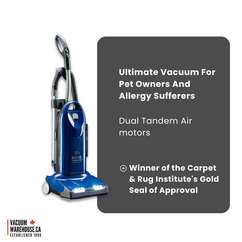 Riccar Tandem Air Premium Pet Upright Vacuum – R40P.8