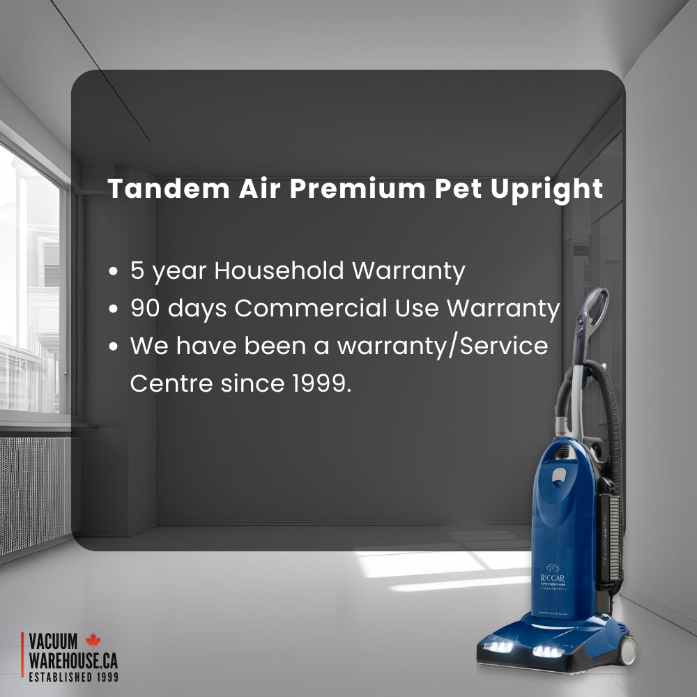 Riccar Tandem Air Premium Pet Upright Vacuum – R40P.8