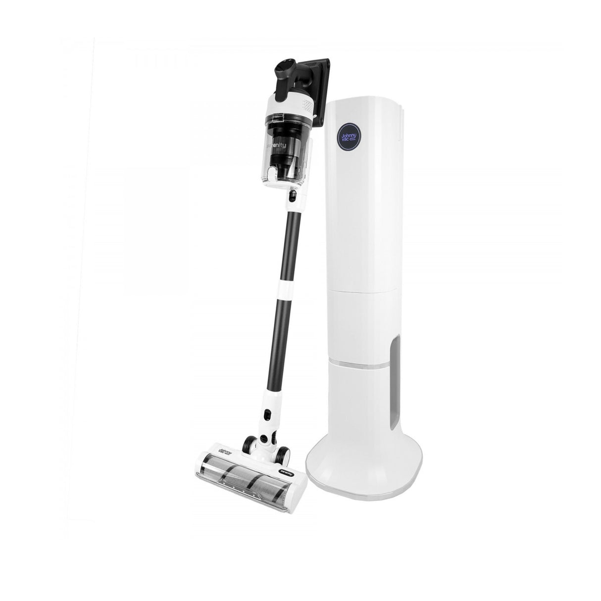 Cordless Stick Vacuum Cleaner with Charging Station - SERENITY - 25.9 V Battery - White