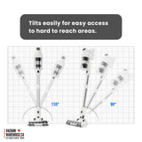 Cordless Stick Vacuum Cleaner with Charging Station - SERENITY - 25.9 V Battery - White