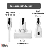 Cordless Stick Vacuum Cleaner with Charging Station - SERENITY - 25.9 V Battery - White