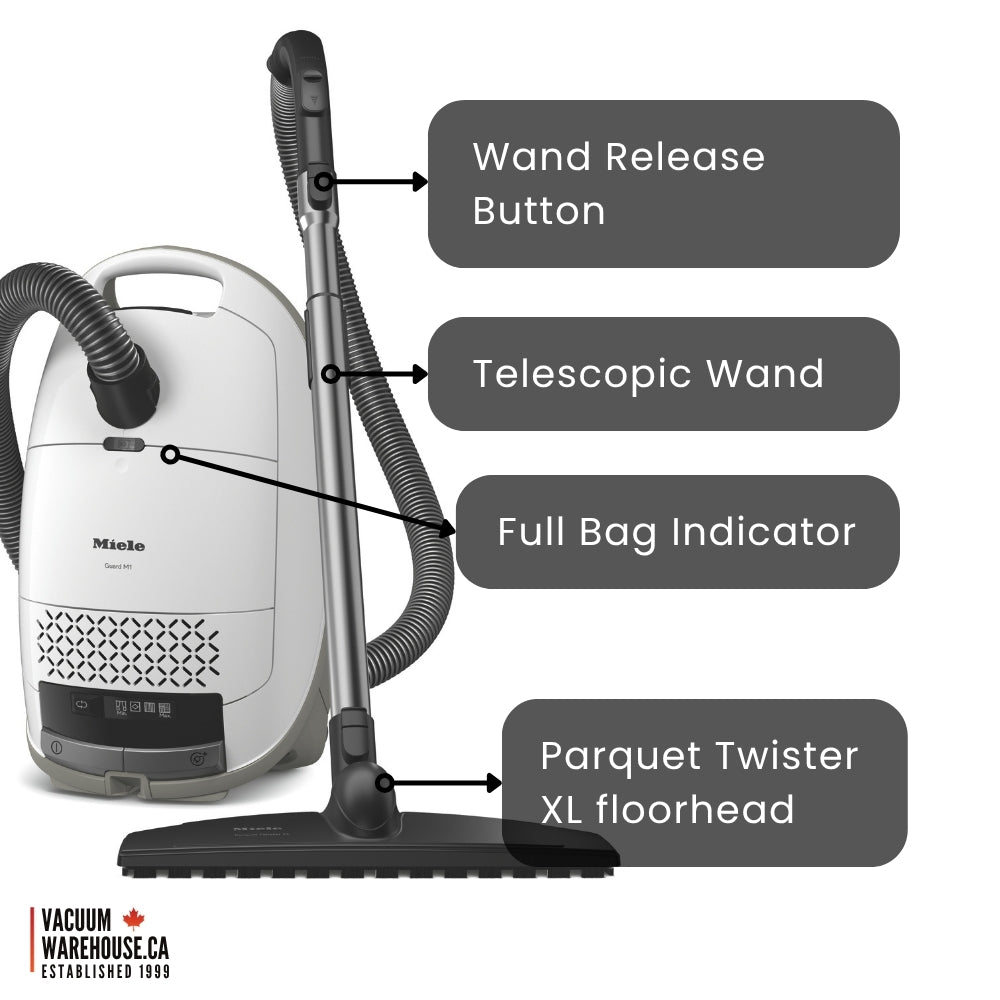 Miele Guard M1 Parquet XL Vacuum Cleaner - Brilliant White