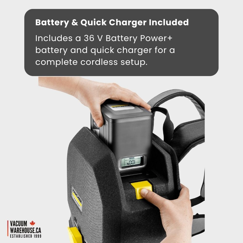 Karcher BVL 5/1 Bp Pack Cordless Backpack Vacuum