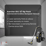 Karcher BVL 5/1 Bp Pack Cordless Backpack Vacuum