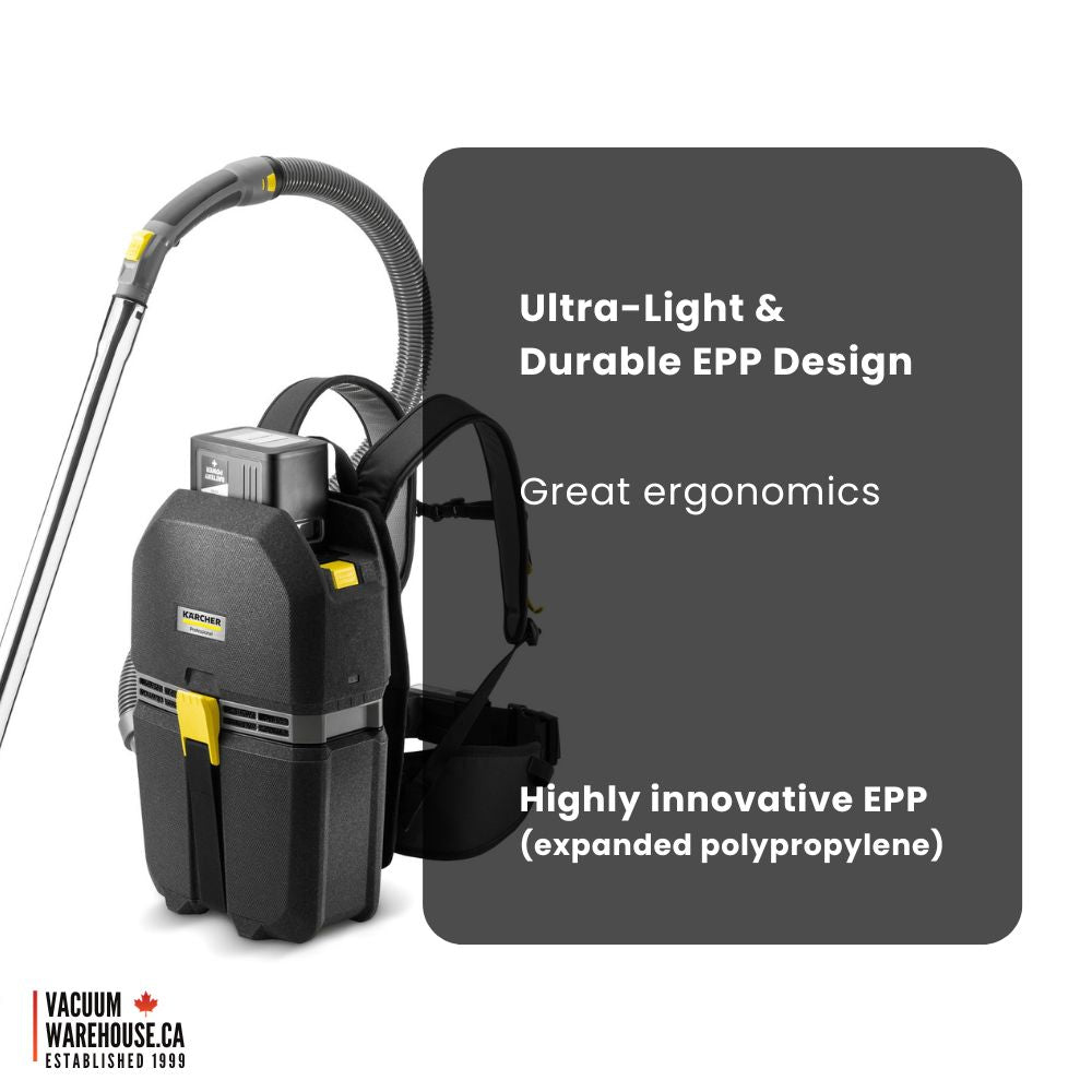 Karcher BVL 5/1 Bp Pack Cordless Backpack Vacuum